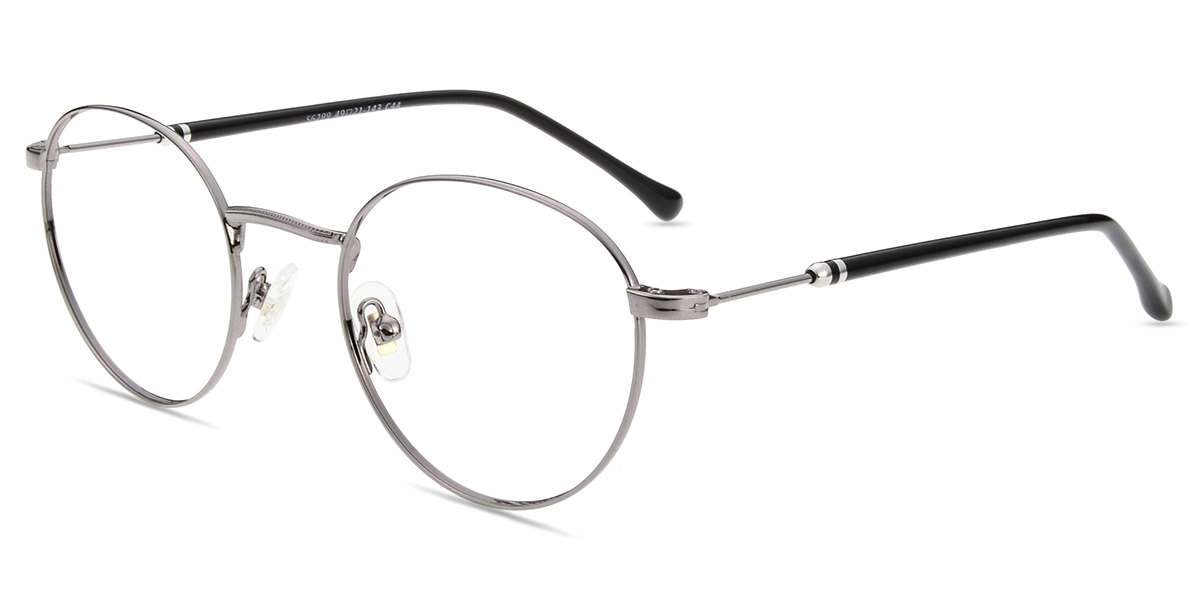 Unisex full frame metal eyeglasses
