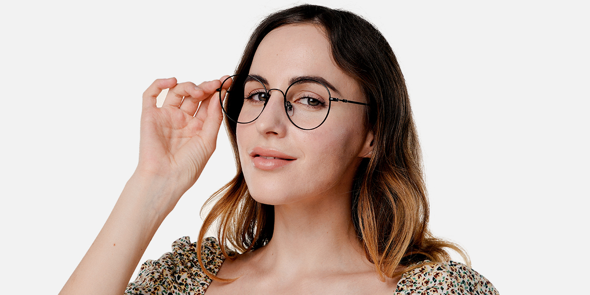 Unisex full frame memory metal eyeglasses | Firmoo.com