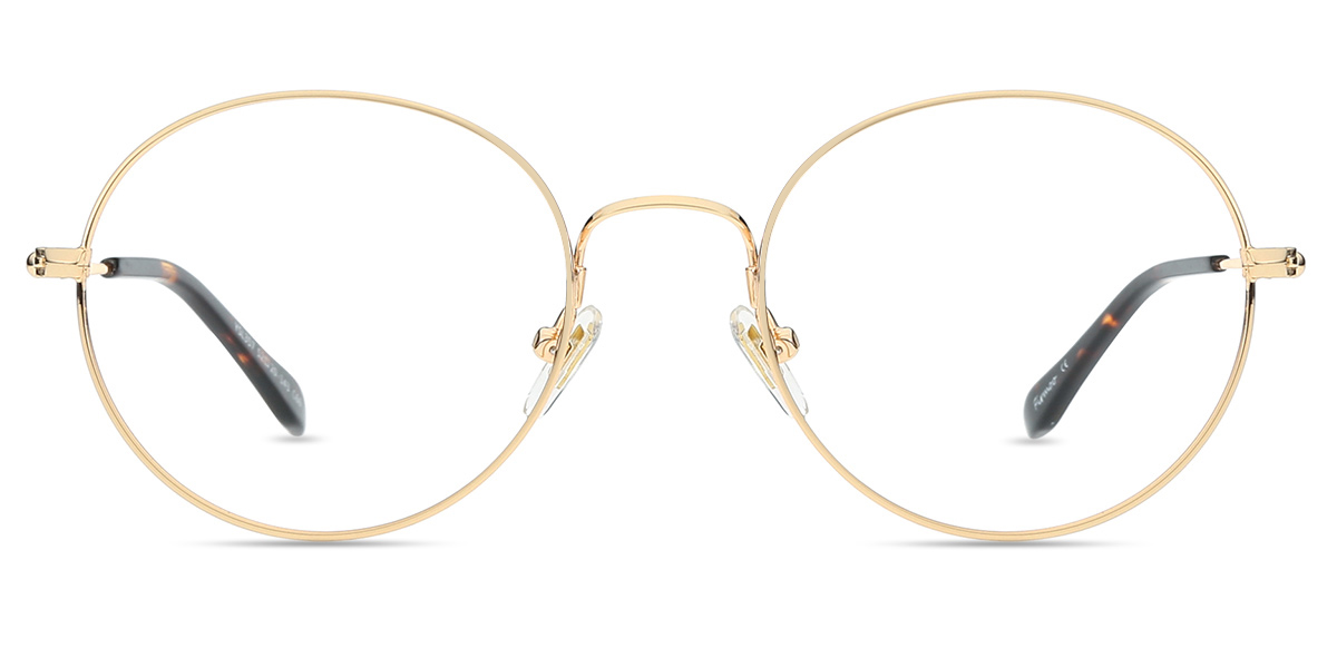 Unisex full frame memory metal eyeglasses | Firmoo.com