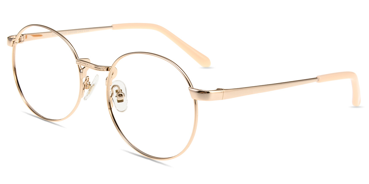 Unisex full frame metal eyeglasses
