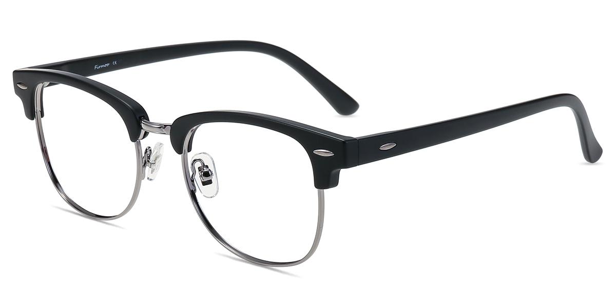 Unisex full frame mixed material eyeglasses | Firmoo.com