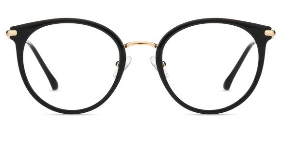 Unisex full frame mixed material eyeglasses, Firmoo.com