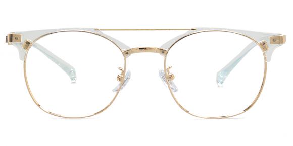 Unisex full frame mixed material eyeglasses, Firmoo.com