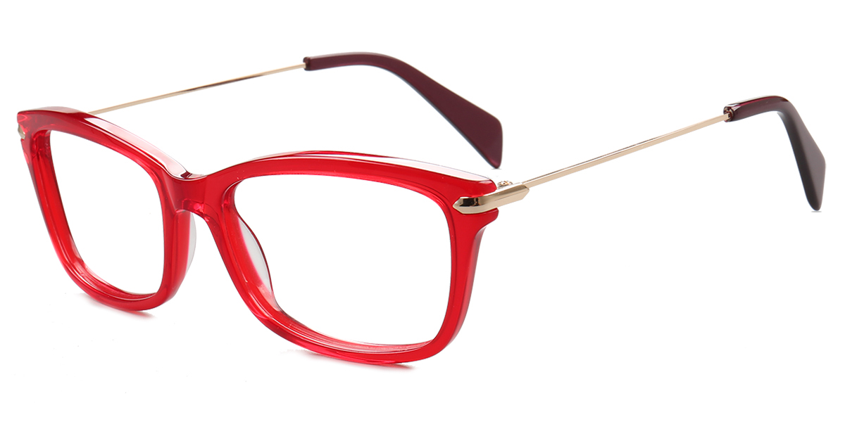 Unisex full frame mixed material eyeglasses | Firmoo.com