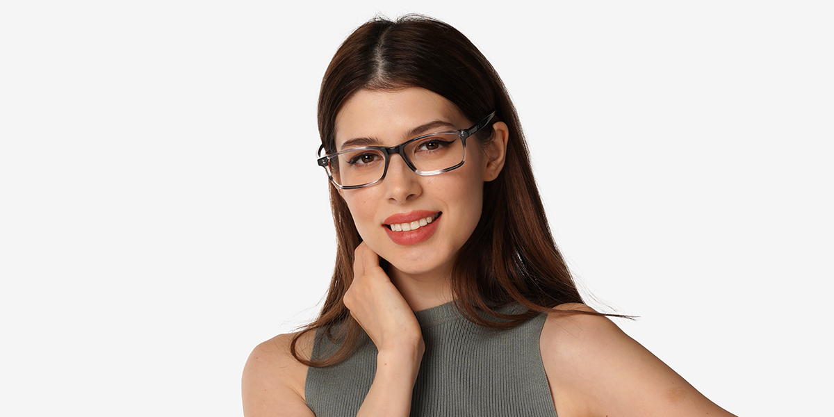 Unisex full frame acetate eyeglasses | Firmoo.com