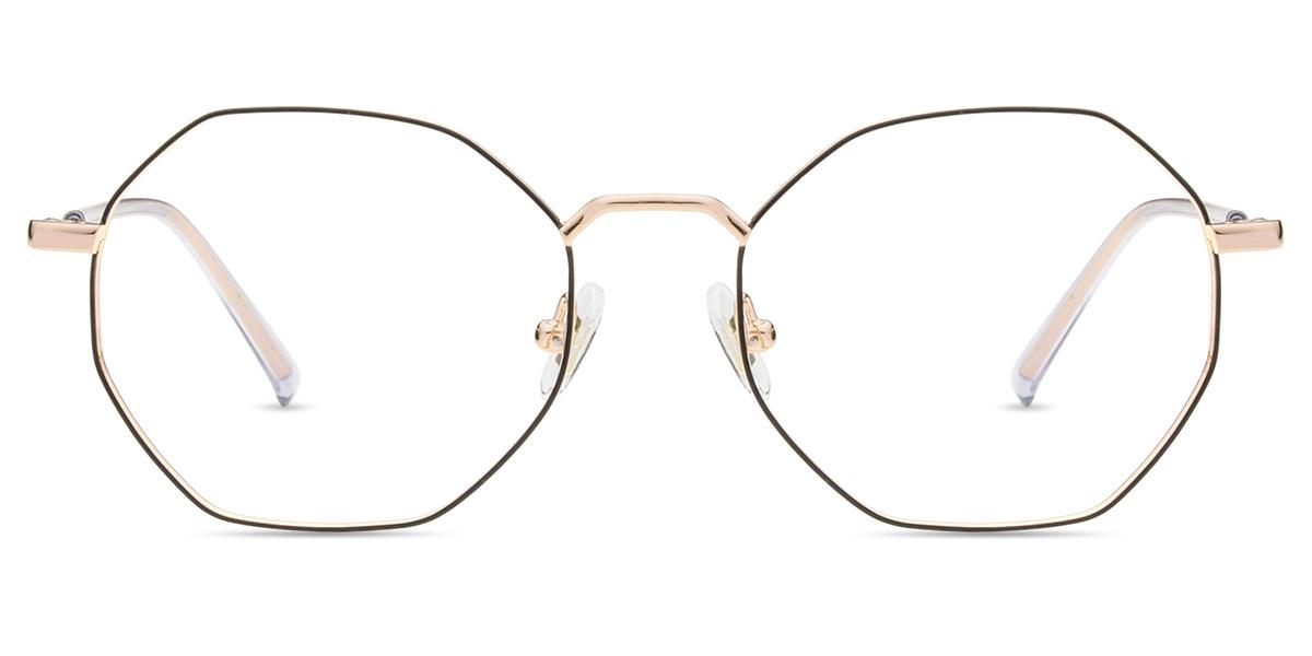 Unisex full frame metal eyeglasses