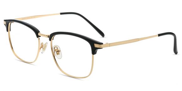 Unisex full frame mixed material eyeglasses | Firmoo.com
