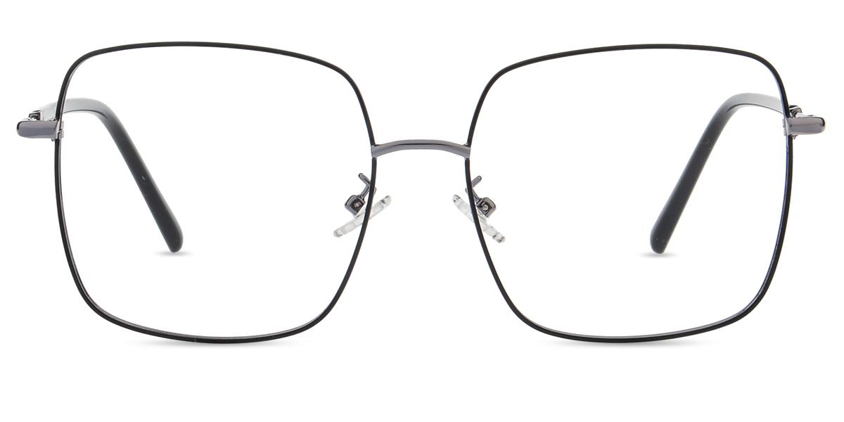 Unisex full frame metal eyeglasses