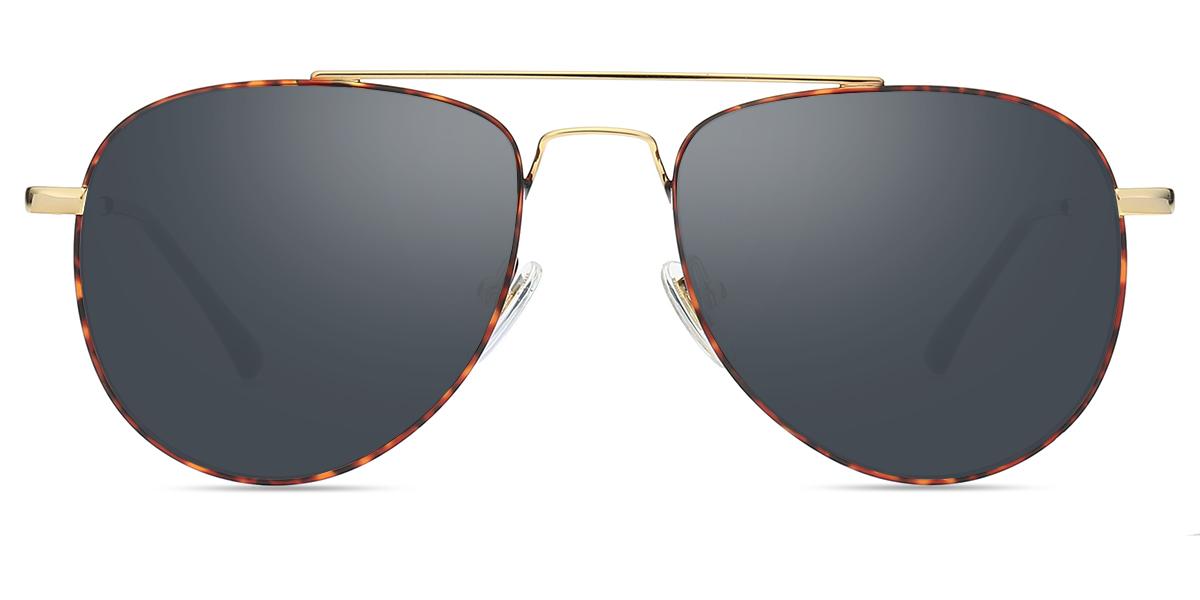 Unisex full frame metal sunglasses