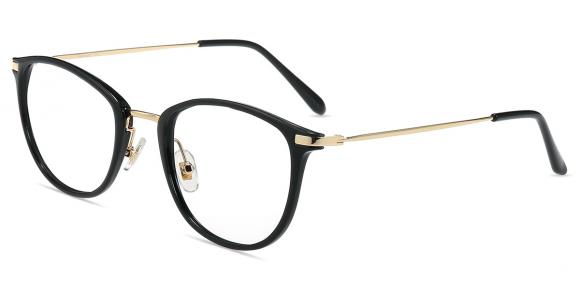 Unisex full frame mixed material eyeglasses | Firmoo.com