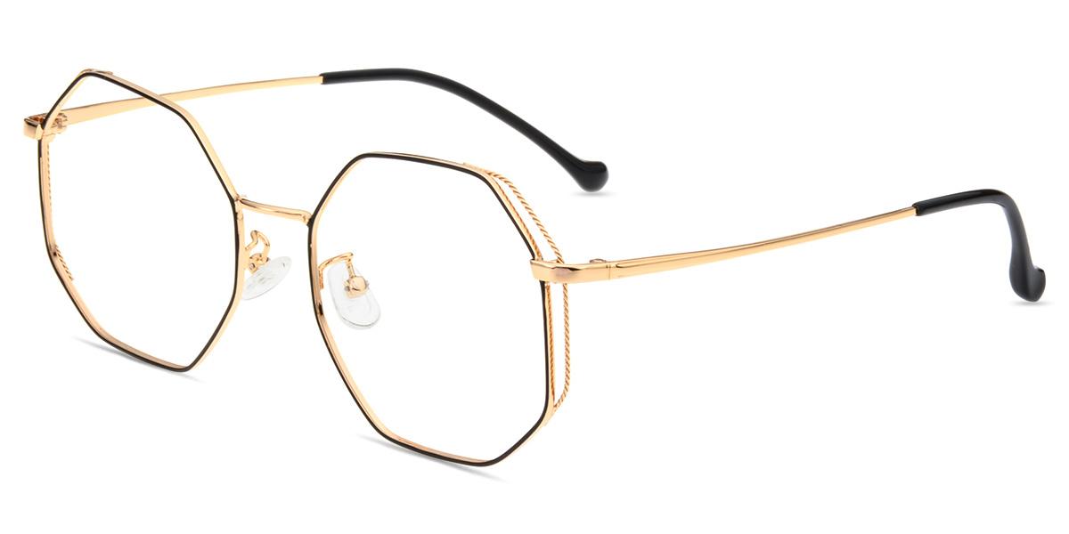 Women's full frame metal eyeglasses Firmoo.pt