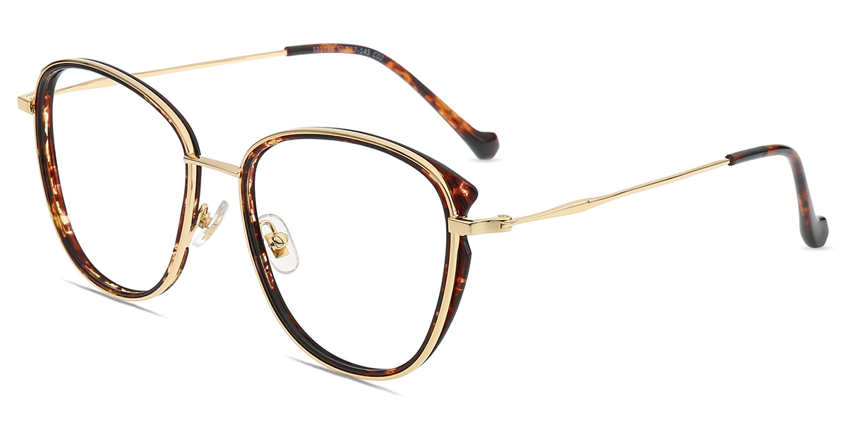 Women's full frame Mixed Materials eyeglasses | Firmoo.com