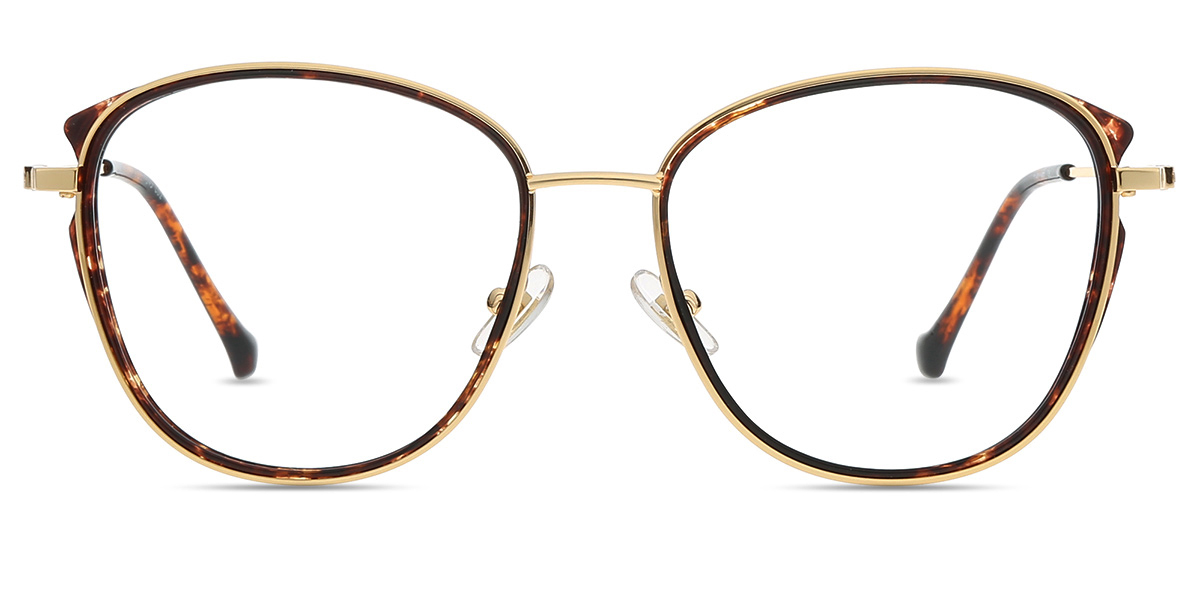 Women's full frame Mixed Materials eyeglasses | Firmoo.com
