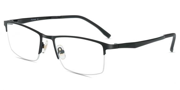 Women's semi-rimless Metal eyeglasses | Firmoo.com