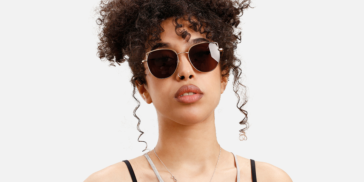 Women's full frame metal sunglasses | Firmoo.com