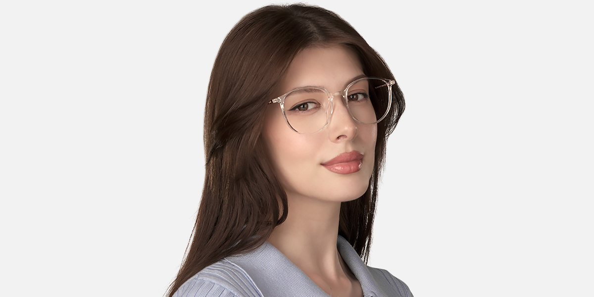 Unisex full frame mixed material eyeglasses | Firmoo.com