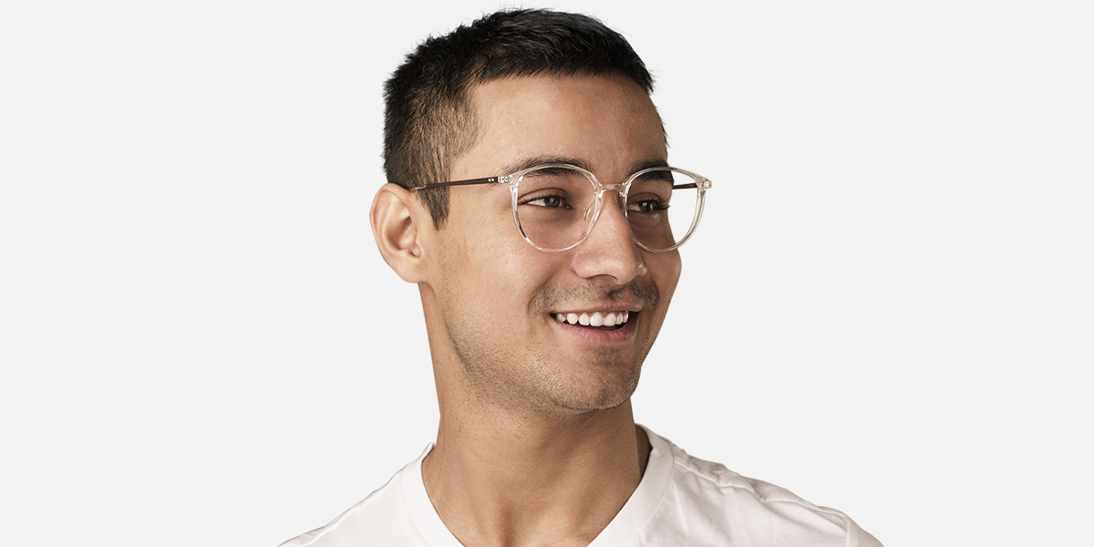 Unisex full frame mixed material eyeglasses | Firmoo.com