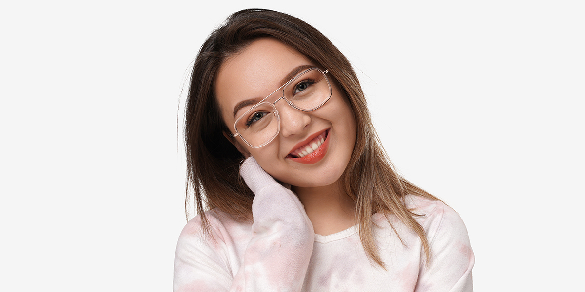 Unisex full frame mixed material eyeglasses | Firmoo.com