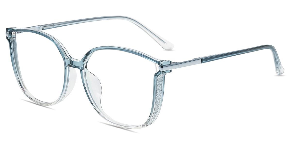 Women's full frame mixed material eyeglasses | Firmoo.com
