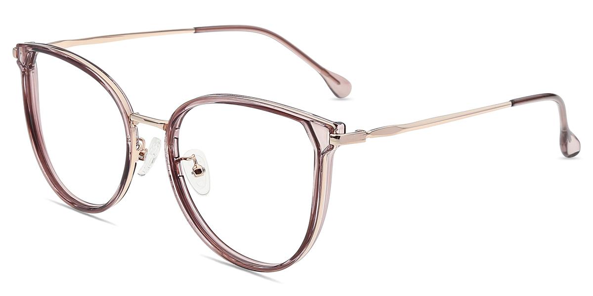 Women's full frame mixed material eyeglasses | Firmoo.com