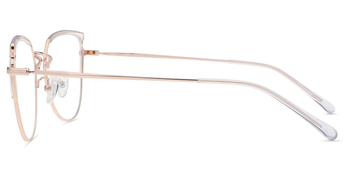 Women's full frame mixed material eyeglasses | Firmoo.com