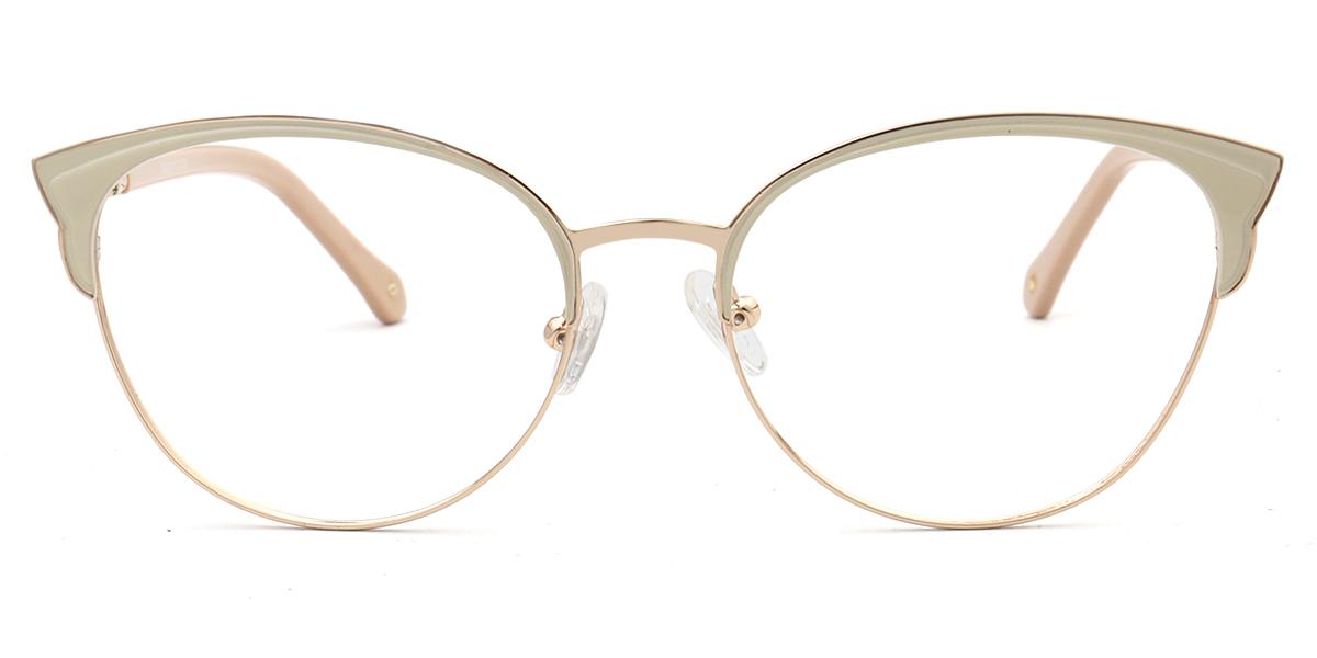 Women's full frame mixed material eyeglasses | Firmoo.com