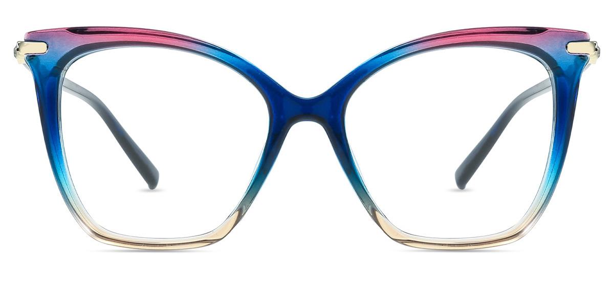 Occhiali da vista Donna W95237 | Occhiali Cat eye Multicolori,Blu in Tr