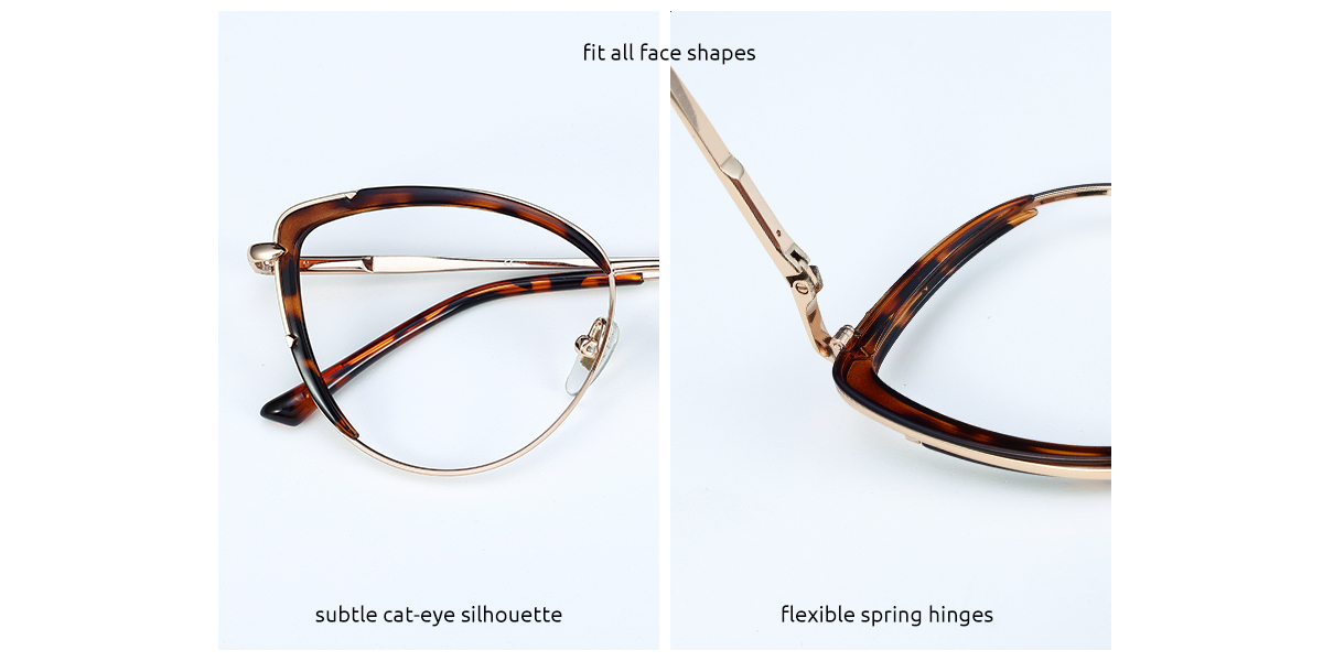 Women's full frame Metal&TR eyeglasses | Firmoo.com