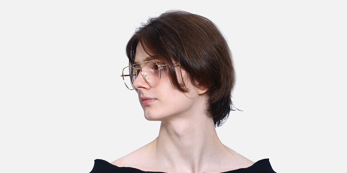 Unisex full frame metal eyeglasses | Firmoo.com