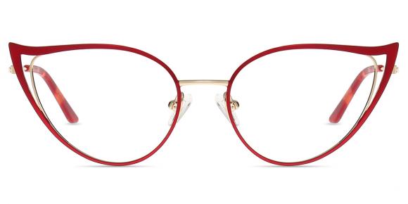 Women's full frame Metal eyeglasses