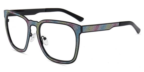 Occhiali da vista Donna FD21408 | Occhiali Quadrati Neri,Multicolori in  Metallo | Firmoo IT
