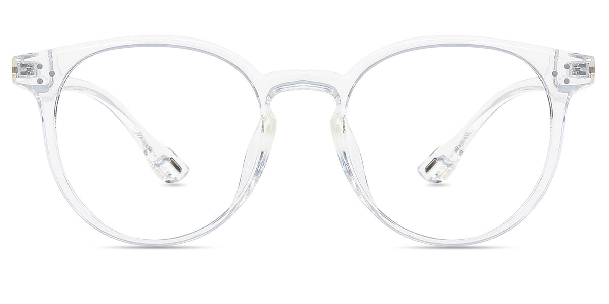 Women Glasses Medium CP1585 | Clear Tr Round Frame | Firmoo UK