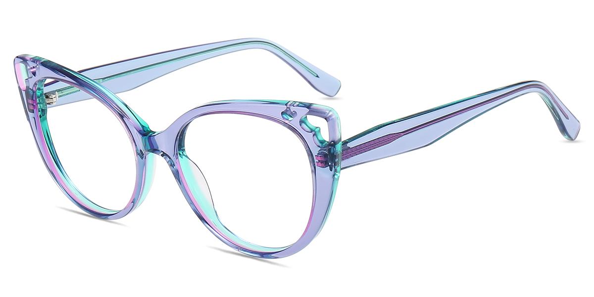 Occhiali Acetato Colorati Occhiali Da Lettura Donna Con Lenti Graduate 1.5-3 Diottrie - Stile Cat Eye In Acetato Specchio Led - Foto 6
