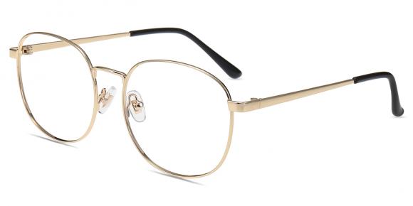 Unisex full frame Metal eyeglasses | Firmoo.com