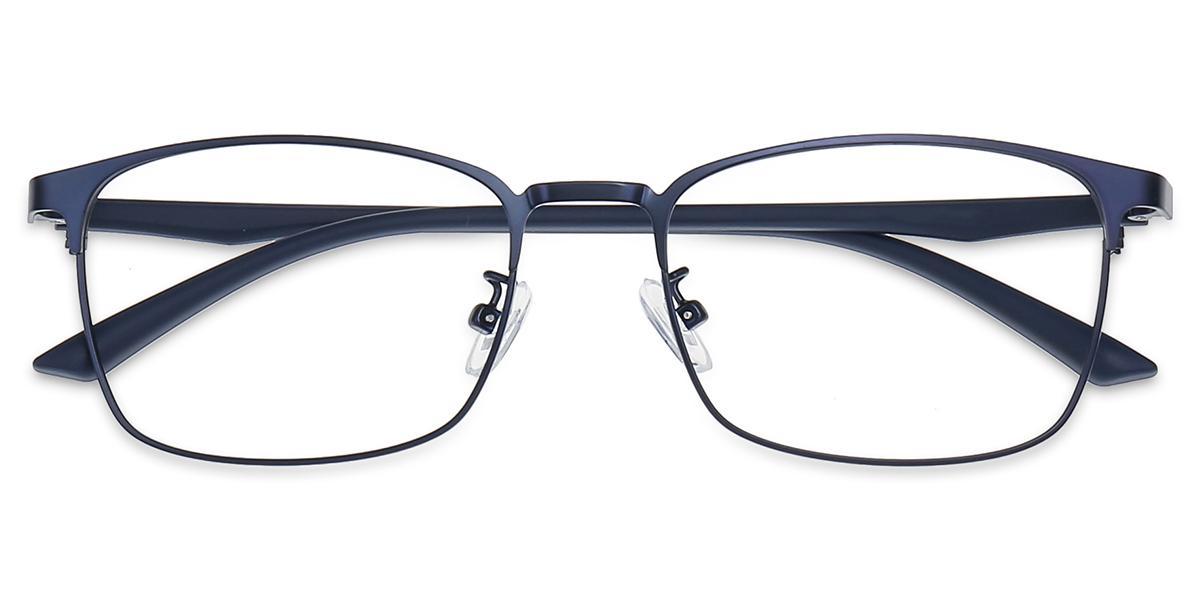 Occhiali Anti Luce Blu Uomo - Montatura Rettangolare Mezza Montatura | Per PC E Lettura - Foto 13