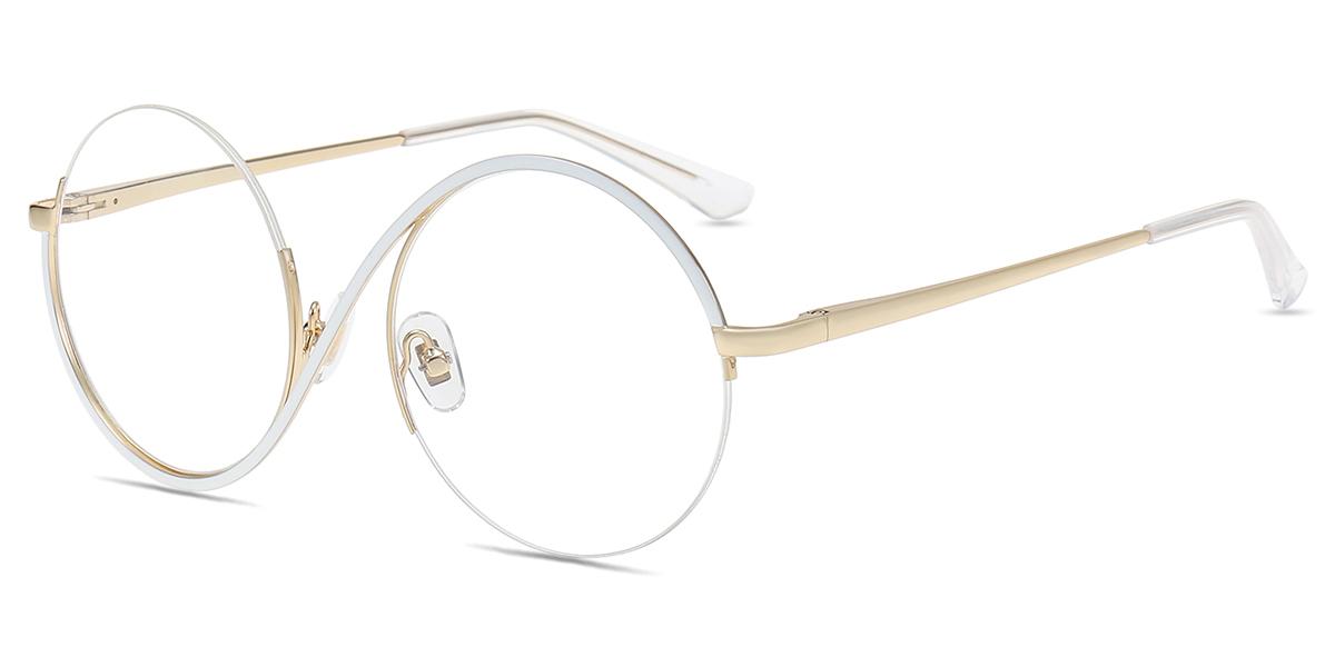 Women's semirimless Metal eyeglasses