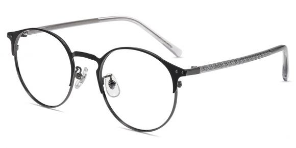 Unisex full frame Metal eyeglasses | Firmoo.com