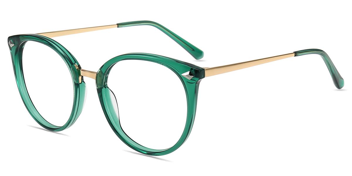 Qoo　0728 Women's full frame Acetate&Metal eyeglasses | Firmoo.com