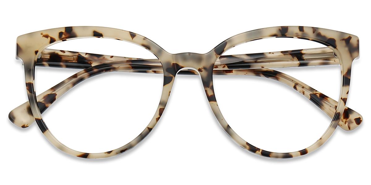 Women Glasses Small Judy20506 | Ivory Pattern Acetate Horn-rimmed Frame ...