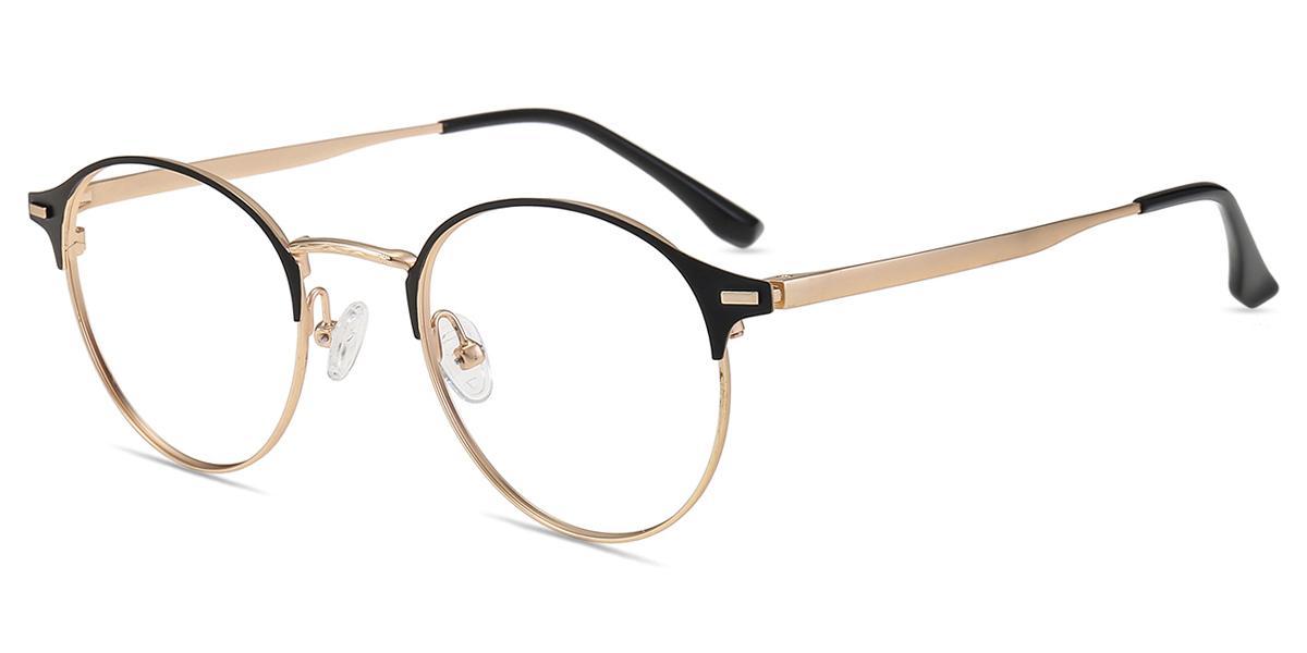 Unisex full frame Metal eyeglasses | Firmoo.com