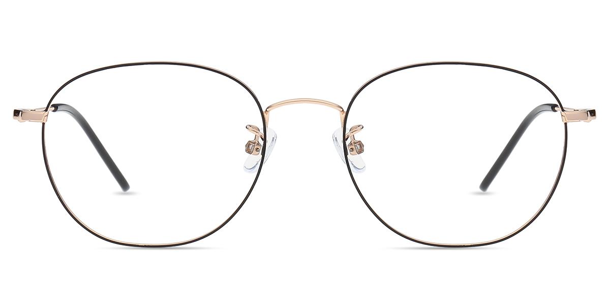 Occhiali Da Vista Unisex Lenti Trasparenti - Montatura Plastica Nera Ovale - Moda Leggera - Foto 2