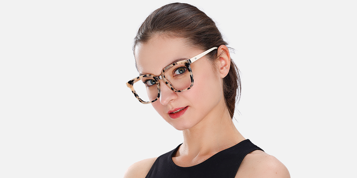 Unisex full frame Acetate eyeglasses | Firmoo.com