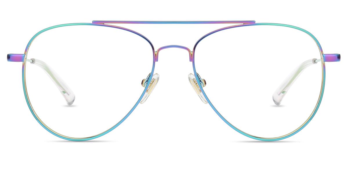 Occhiali Da Sole Aviatore A Specchio RMM, Modello Unisex Alla Moda Con Montatura E Lenti Multicolore