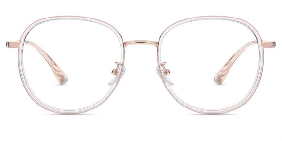 ふるページ Women's full frame TR & Metal eyeglasses | Firmoo.com