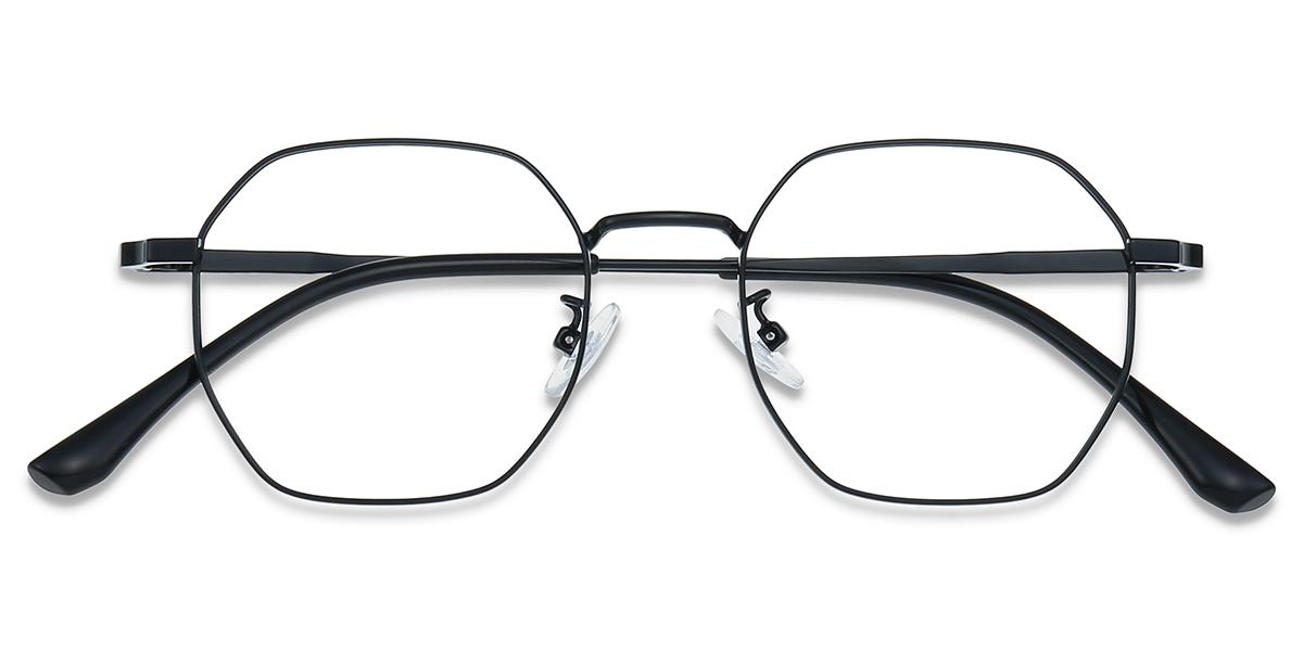MUTYNE Occhiali da sole poligonali con montatura in metallo ottagonale Uv400 Occhiali da sole da donna stile retrò Occhiali da sole polarizzati Accessori da uomo, lente blu grigio, Taglia unica
