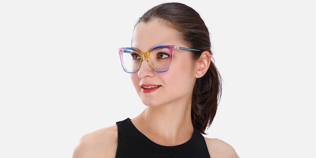 Women's full frame TR eyeglasses