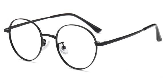 Women Glasses Small M26609 | Black Metal Round Frame | Firmoo UK