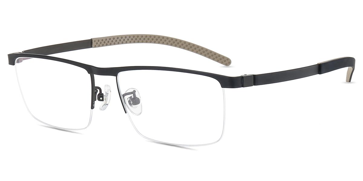 Men's semirimless Titanium eyeglasses