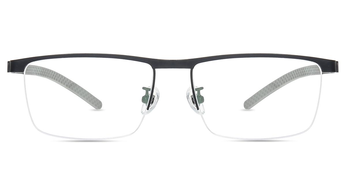 Men's semirimless Titanium eyeglasses