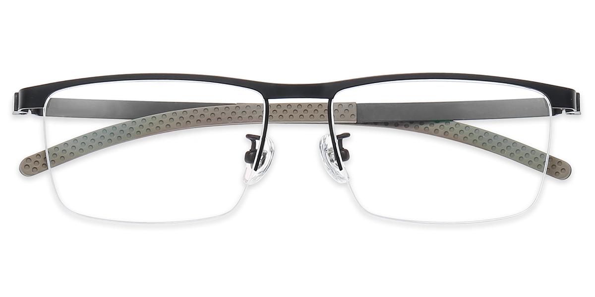 Men's semirimless Titanium eyeglasses